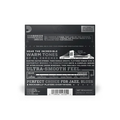 Струни для гітари D&#039;Addario XL Chromes Light (12-52) (ECG25)