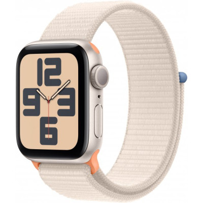 Смарт-годинник Apple Watch SE 2023 GPS 40mm Starlight Aluminium Case with Starlight Sport Loop (MR9W3QP/A)