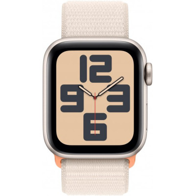 Смарт-годинник Apple Watch SE 2023 GPS 40mm Starlight Aluminium Case with Starlight Sport Loop (MR9W3QP/A)