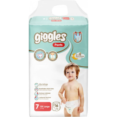 Підгузки Giggles XL 17+ кг 16 шт (8680131205172)