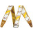 Ремінь для гітари Fender Strap 2&quot; Weighless Monogrammed White/Brown/Yellow (230247)