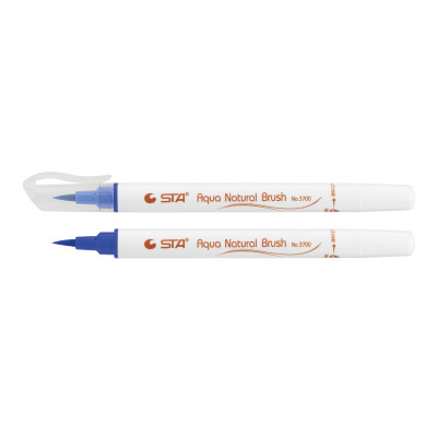 Художній маркер STA пензлик акварельний AQUA NATURAL BRUSH 3700, Napoleon синій (STA3700-30)