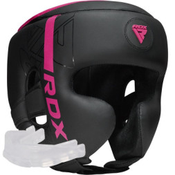 Боксерський шолом RDX F6 Kara Matte Pink S (HGR-F6MP-S)