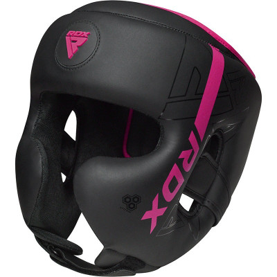 Боксерський шолом RDX F6 Kara Matte Pink S (HGR-F6MP-S)