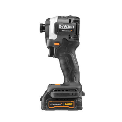 Шуруповерт DeWALT McLaren F1, XR Li-Ion PowerStack 18 В, 2x1.7Ah GFN блок, 206 Нм, TSTAK (DCF85ME2GT)