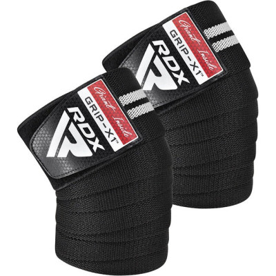 Бинт для спорту RDX KR11 Gym Knee Wrap Black/White (WAH-KR11BW)
