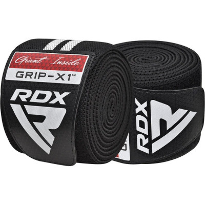 Бинт для спорту RDX KR11 Gym Knee Wrap Black/White (WAH-KR11BW)