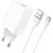 Зарядний пристрій BOROFONE BA47A Mighty speed single port QC3.0 3A + Type-C cable White (BA47ACW)