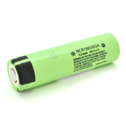 Акумулятор 18650 3500mAh, TipTop, 10A, 4.2/3.6/2.5V, green Panasonic (NCR18650GA)