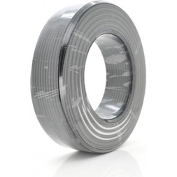 Кабель комбінований Ritar RG690 75 Ом 1,02мм.CCA, 64x0.12m CCA, 2x0.5mm2, black, 100м (B100-RG690CCA+2x0.5mm CU)