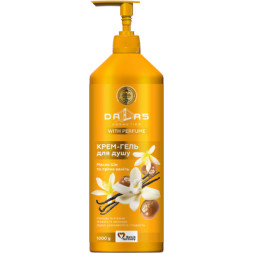Гель для душу Dalas Cosmetics Олія ши та пряна ваніль 1000 г (4260637722621)