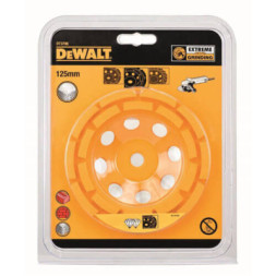 Чашка шліфувальна DeWALT алмазна EXTREME, дворядна, універсальна, 125мм х М14 (DT3796)