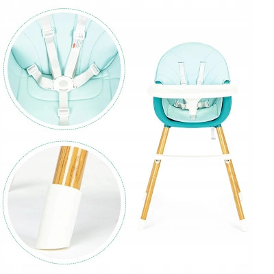 Стілець для годування Ecotoys 2 в 1 SMART Blue (HA-004 BLUE)