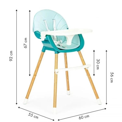 Стілець для годування Ecotoys 2 в 1 SMART Blue (HA-004 BLUE)