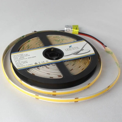 Світлодіодна стрічка LED-STIL 3000K 9 Вт/м COB 480 діодів IP33 24 Вольта 900 lm тепле світло (UC3-24-480-8-90)
