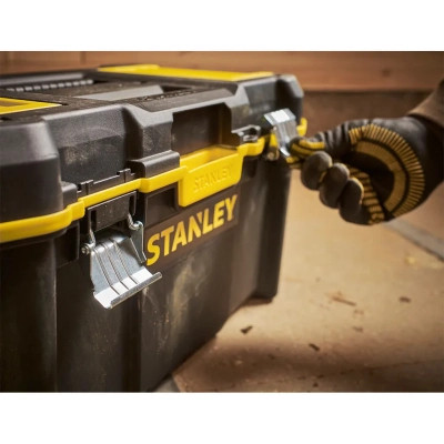 Ящик для інструментів Stanley ESSENTIAL Cantilever, 19&quot;, 490х290х250 мм, з металевими зам (STST83397-1)