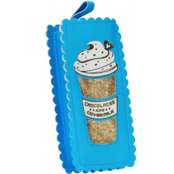 Пенал Cool For School 1 відділення Блакитний (J-2609-blue)