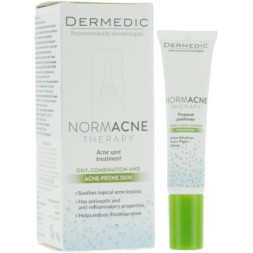 Гель для обличчя Dermedic Normacne Протизапальний для точкового лікування запалення, пов'язаного з акне 15 мл (5901643170073)