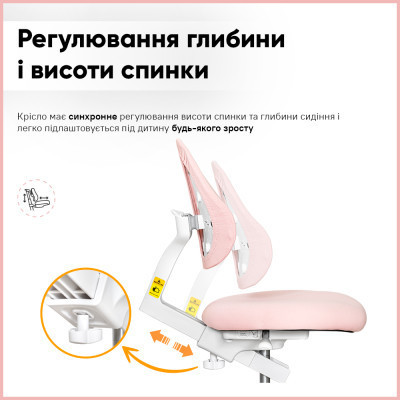 Парта з кріслом ErgoKids TH-330 W/PN + Y-208 KP