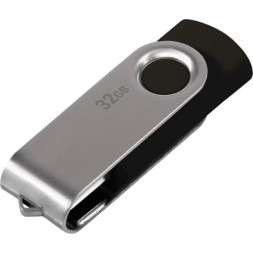 USB флеш накопичувач Goodram 32GB UTS3 (Twister) Black No Logo USB 3.0 (UTS3-0320K0BBB)