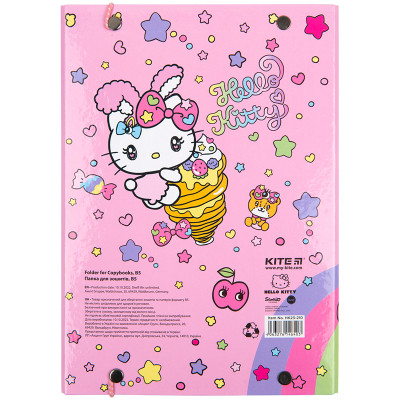 Папка для зошитів Kite В5 на гумці Hello Kitty, картон (HK23-210)
