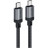Дата кабель USB-C to USB-C 1.2m 3A aluminum alloy C20-03 Black Acefast (6974316283775)