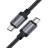 Дата кабель USB-C to USB-C 1.2m 3A aluminum alloy C20-03 Black Acefast (6974316283775)