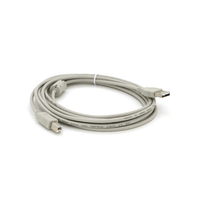 Кабель для принтера USB 2.0 AM/BM 3.0m ferrite white Voltronic (YT-AM/BM-3.0W)