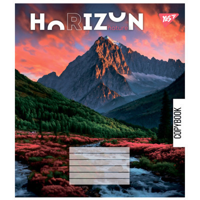 Зошит Yes Horizon nature 24 аркушів клітинка (767019)