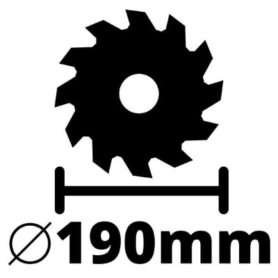 Дискова пила Einhell TE-CS 18/190 Li BL - Solo акум., PXC, 18В, диск 190х20 мм (без АКБ та ЗП) (4331210)