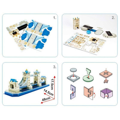 Пазл Cubic Fun 3D Тауерський Міст серія C (C238h)