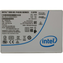 Накопичувач SSD U.2 2.5&quot; 2TB DC P4510 INTEL (SSDPE2KX020T801)