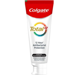 Зубна паста Colgate Total Charcoal &amp; Clean Антибактеріальна з активованим вугіллям 75 мл (6920354829406)