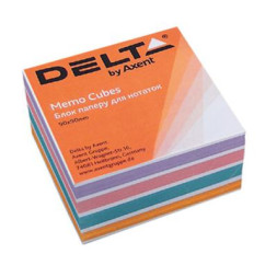 Папір для нотаток Delta by Axent &quot;COLOR&quot; 90Х90Х30мм, glued (D8024)