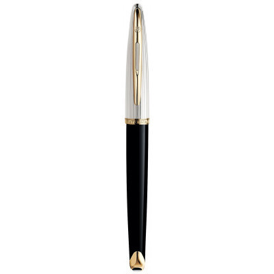 Ручка пір&#039;яна Waterman CARENE Deluxe Black/silver  FP F (11 200)