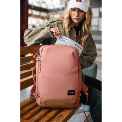 Рюкзак туристичний Pacsafe GO Carry-on Backpack 34L рожевий (35155340)