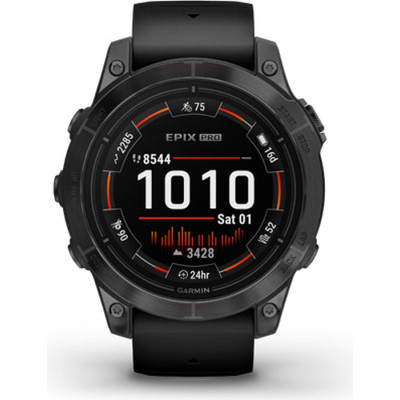 Смарт-годинник Garmin EPIX PRO (g2), 47, Glass, Slt Gray, Blk, GPS (010-02803-01)