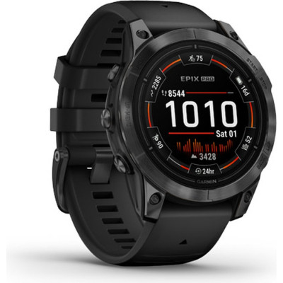 Смарт-годинник Garmin EPIX PRO (g2), 47, Glass, Slt Gray, Blk, GPS (010-02803-01)