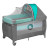 Дитячий манеж Lionelo Sven Plus Turquoise-grey (LO-SVEN PLUS TURQUOISE GREY)