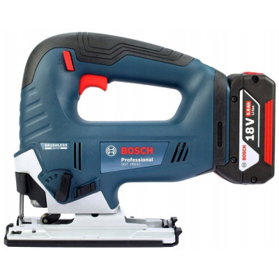 Електролобзик Bosch GST 185-LI, 18В, 4Аг, 0-3500 об/хв, хід 26мм, кейс (0.601.5B3.023)