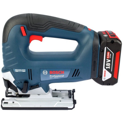 Електролобзик Bosch GST 185-LI, 18В, 4Аг, 0-3500 об/хв, хід 26мм, кейс (0.601.5B3.023)