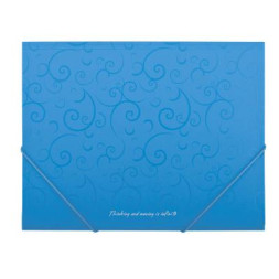 Папка на резинках Buromax А5, BAROCCO, sky-blue (BM.3902-14)