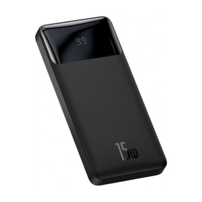 Батарея універсальна Baseus Bipow 10000mAh, PD/15W, USB-C/3A, 2*USB-A/3A(max.), black (PPDML-I01)