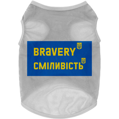 Борцівка для тварин WAUDOG Clothes &quot;Сміливість&quot; сітка L сіра (303-0231-11)