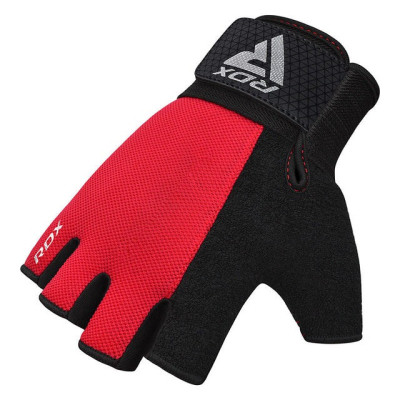 Рукавички для фітнесу RDX W1 Half Red Plus L (WGA-W1HR-L+)