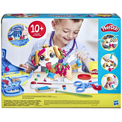 Набір для творчості Hasbro Play-Doh Прийом у ветеринара з пластиліном (F3639)