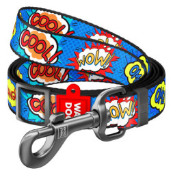 Повідок для собак WAUDOG Nylon &quot;ВАУ&quot; регульований S Ш 15 мм Д 152-183 см (5349)