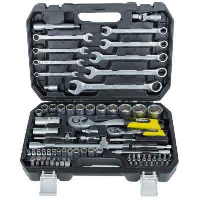 Набір інструментів Sigma насадок торцевих та біт 1/4&quot;, 1/2&quot; 82шт CrV mid (6001551)