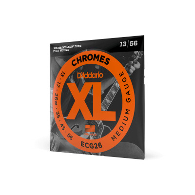 Струни для гітари D&#039;Addario XL Chromes Medium (13-56) (ECG26)