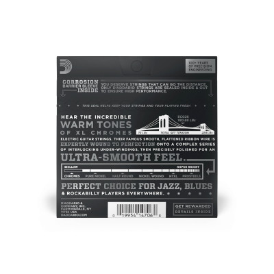 Струни для гітари D&#039;Addario XL Chromes Medium (13-56) (ECG26)